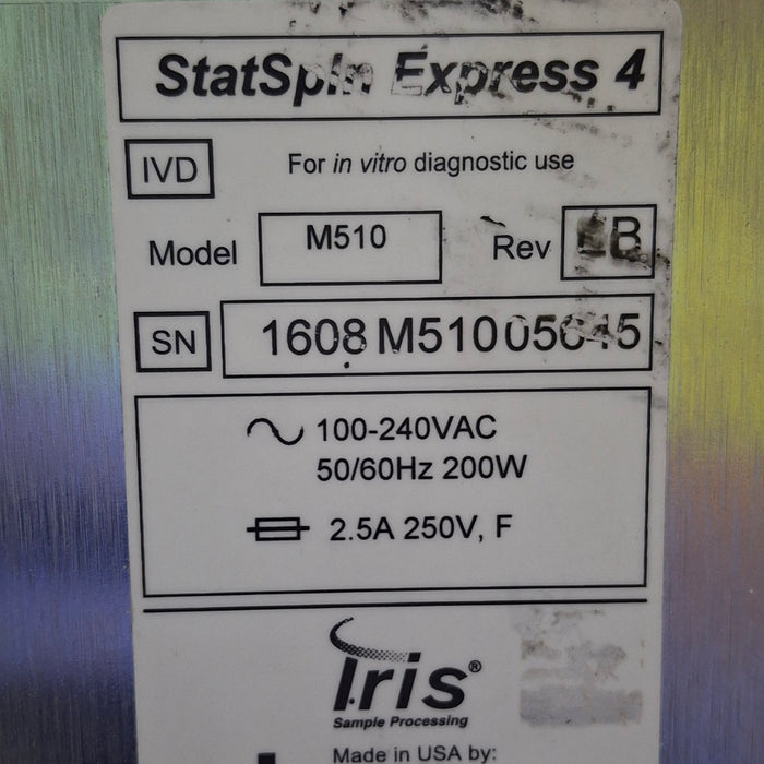 IRIS Medical StatSpin Express 4 Bench Top Centrifuge