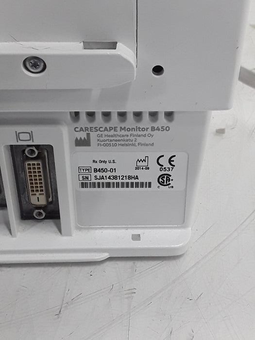 GE Healthcare Carescape B450 Critical Care Patient Monitor