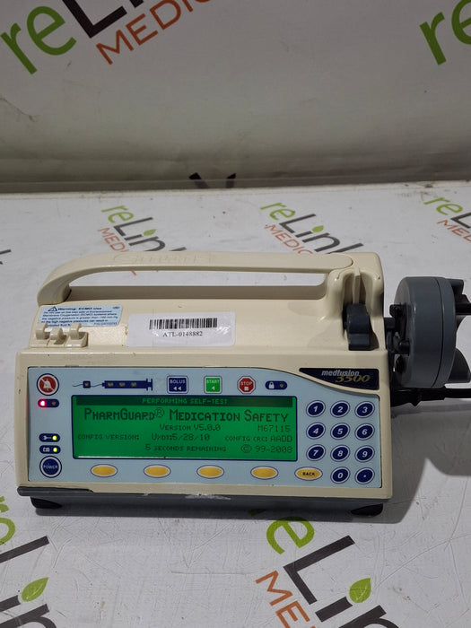 Smiths Medical Medfusion 3500 Version 5 Syringe Infusion Pump