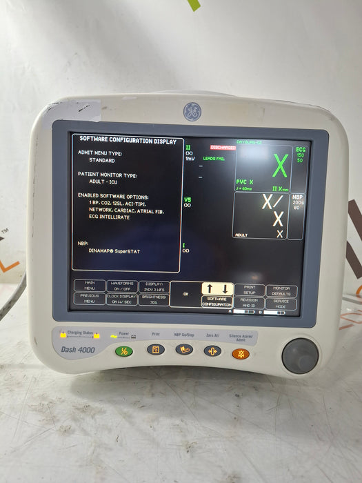 GE Healthcare Dash 4000 - Masimo SpO2 Patient Monitor