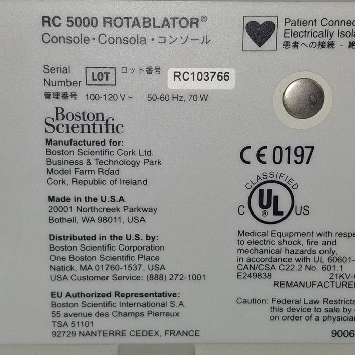 Boston Scientific RC 5000 Rotablator