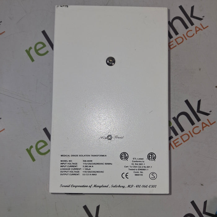 Toroid ISB-060W Medical Grade Transformer
