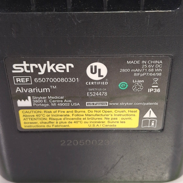 Stryker Alvarium Battery