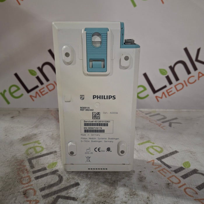 Philips M3001A-A03C06 Masimo SpO2, NIBP, ECG, Temp, IBP MMS Module