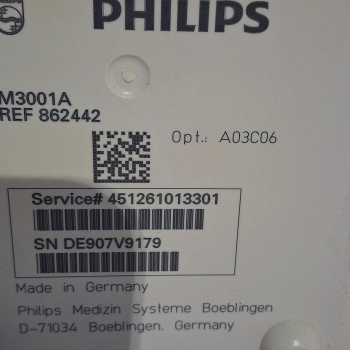 Philips M3001A-A03C06 Masimo SpO2, NIBP, ECG, Temp, IBP MMS Module