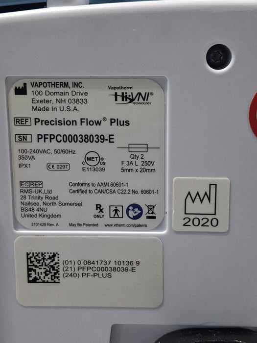 Vapotherm Precision Flow Plus Meter Humidifier
