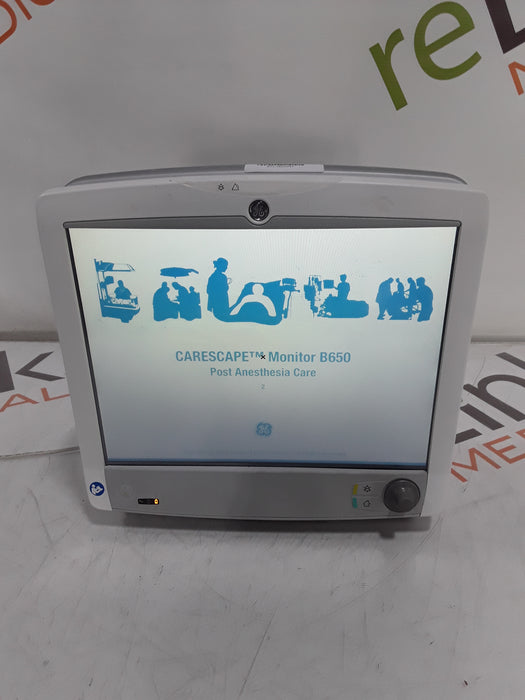 GE Healthcare Carescape B650 Post Anesthesia Care Patient Monitor