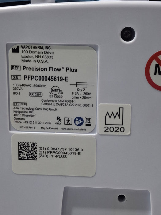 Vapotherm Precision Flow Plus Meter Humidifier