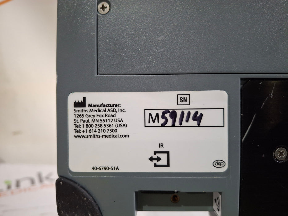 Smiths Medical Medfusion 3500 Version 3 Syringe Infusion Pump