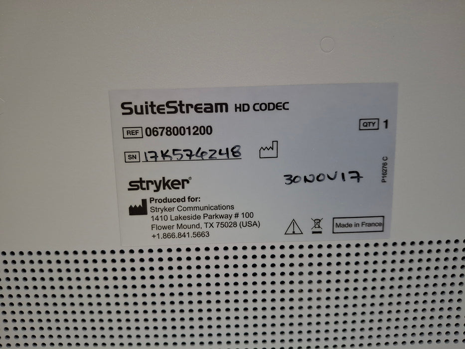 Stryker SuiteStream HD Codec