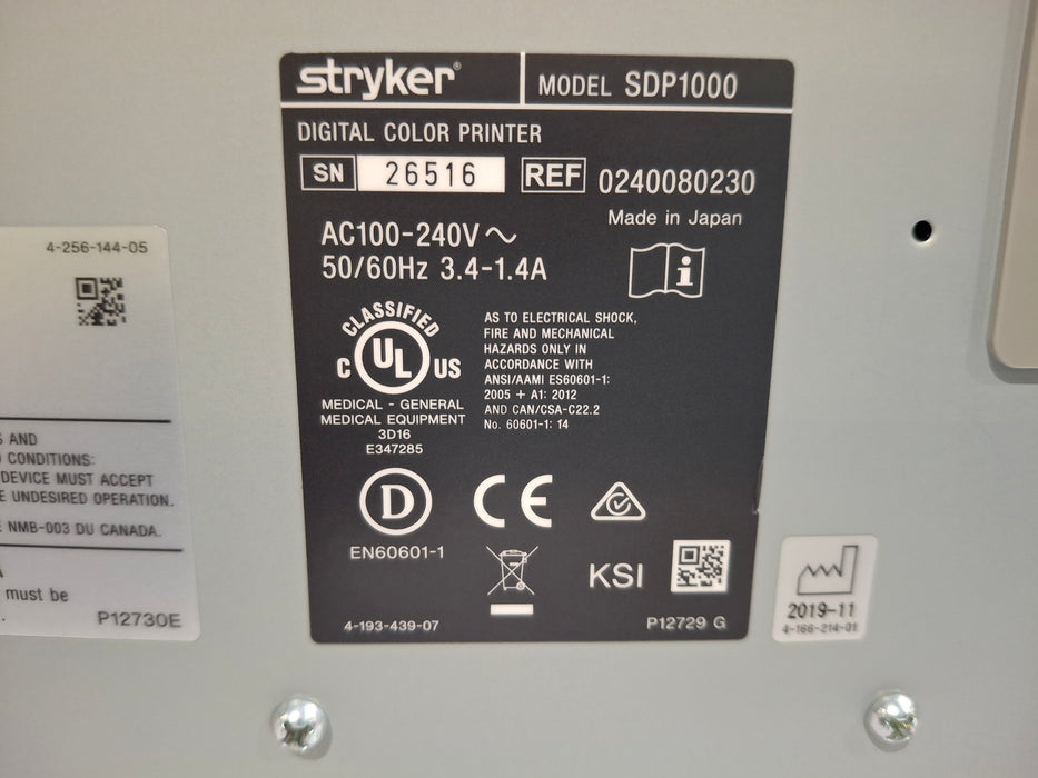 Stryker SDP1000 Digital Color Printer