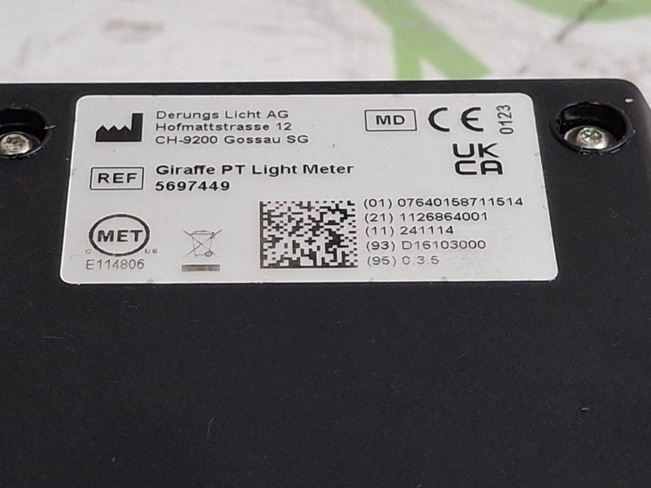 GE Healthcare Giraffe PT Light Meter