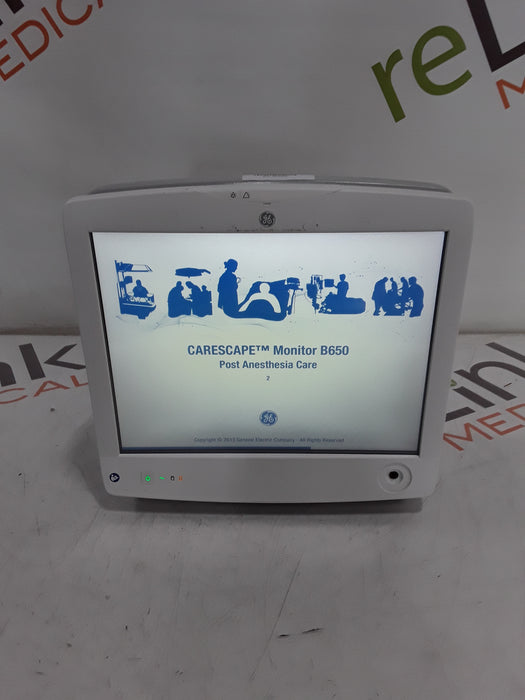 GE Healthcare Carescape B650 Post Anesthesia Care Patient Monitor