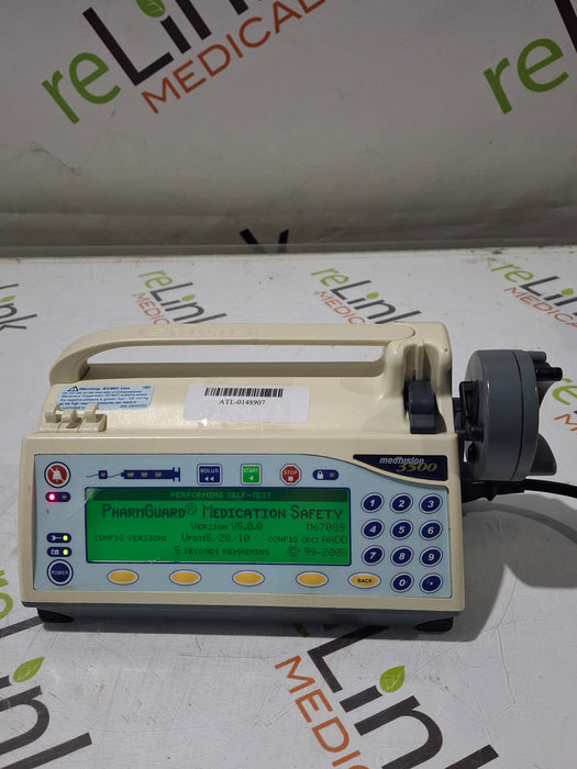 Smiths Medical Medfusion 3500 Version 5 Syringe Infusion Pump