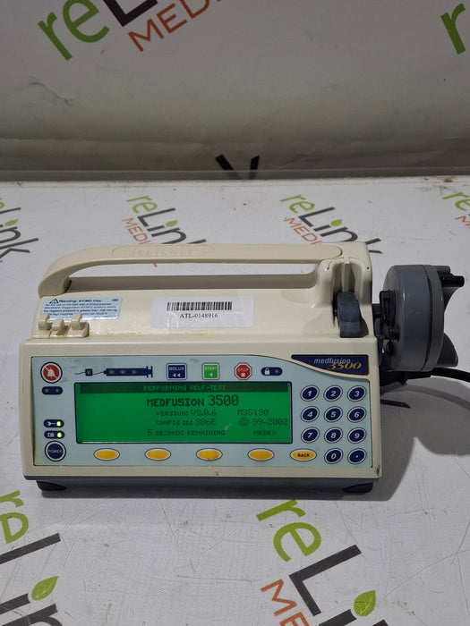 Smiths Medical Medfusion 3500 Version 3 Syringe Infusion Pump