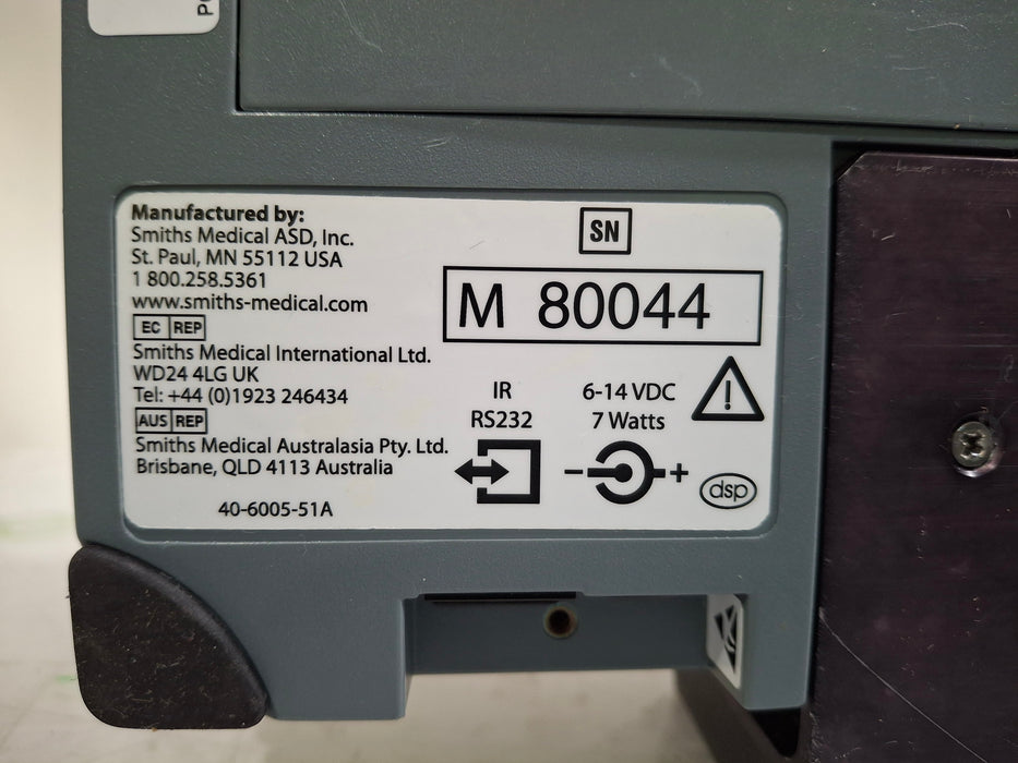 Smiths Medical Medfusion 3500 Version 3 Syringe Infusion Pump