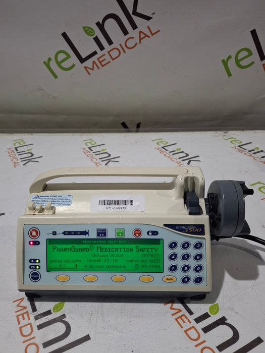 Smiths Medical Medfusion 3500 Version 5 Syringe Infusion Pump