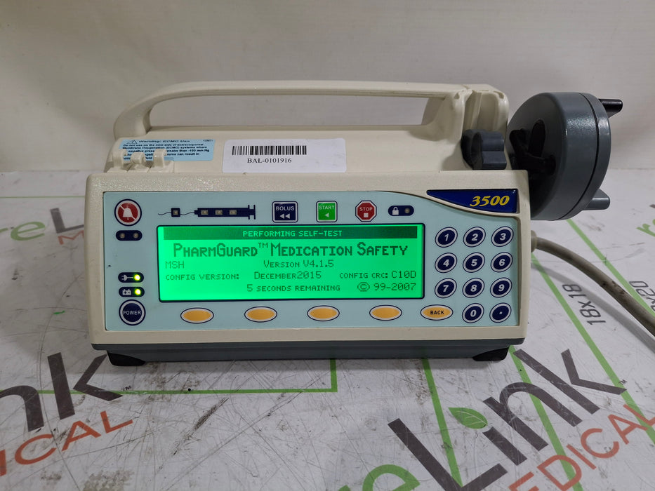 Smiths Medical Medfusion 3500 Version 4 Syringe Infusion Pump