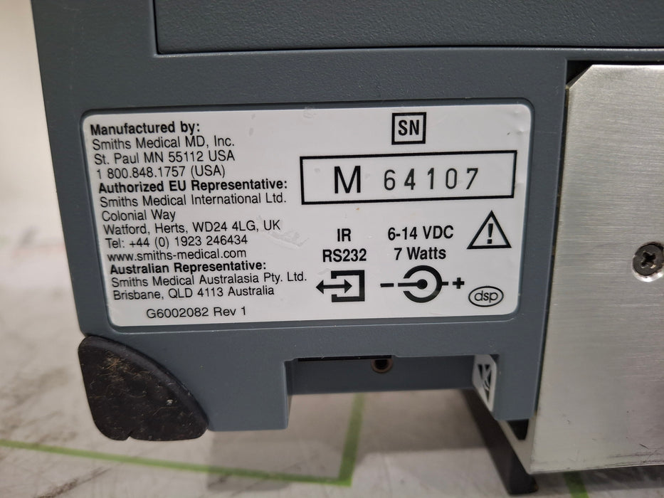 Smiths Medical Medfusion 3500 Version 3 Syringe Infusion Pump