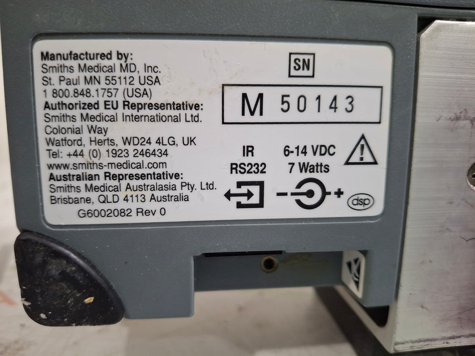 Smiths Medical Medfusion 3500 Version 4 Syringe Infusion Pump
