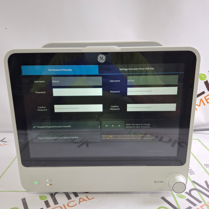 GE Healthcare B125M Patient Monitor
