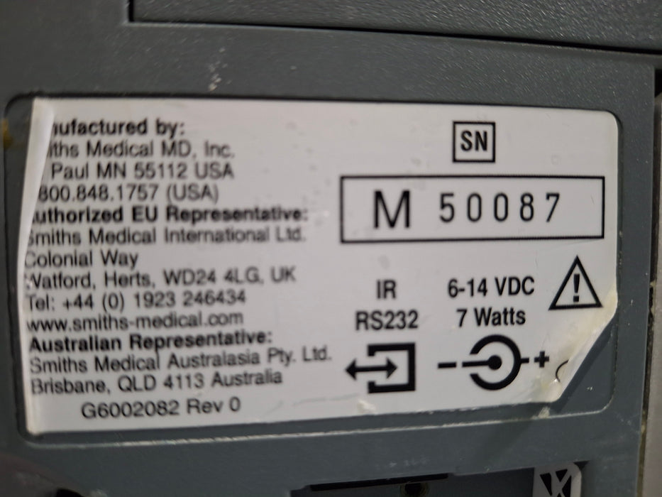 Smiths Medical Medfusion 3500 Version 4 Syringe Infusion Pump