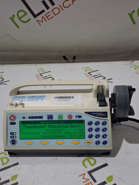Smiths Medical Medfusion 3500 Version 5 Syringe Infusion Pump