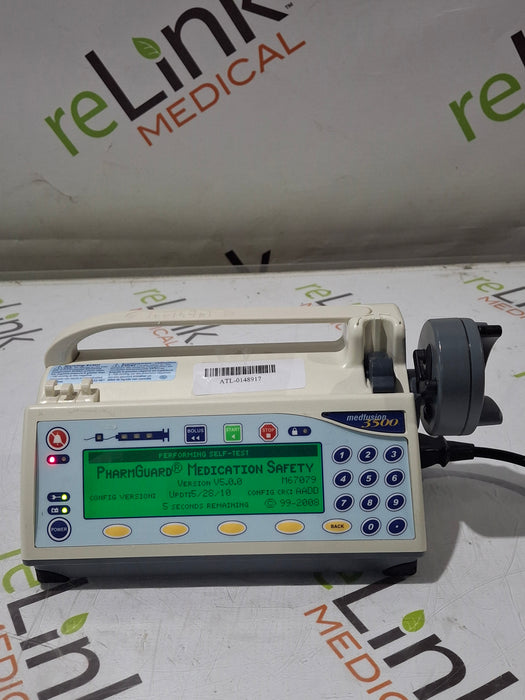 Smiths Medical Medfusion 3500 Version 5 Syringe Infusion Pump