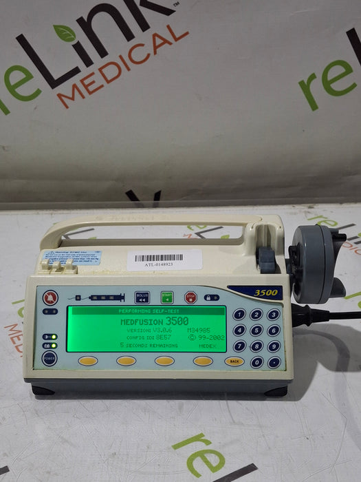 Smiths Medical Medfusion 3500 Version 3 Syringe Infusion Pump