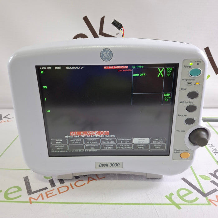 GE Healthcare Dash 3000 - GE/Nellcor SpO2 Patient Monitor