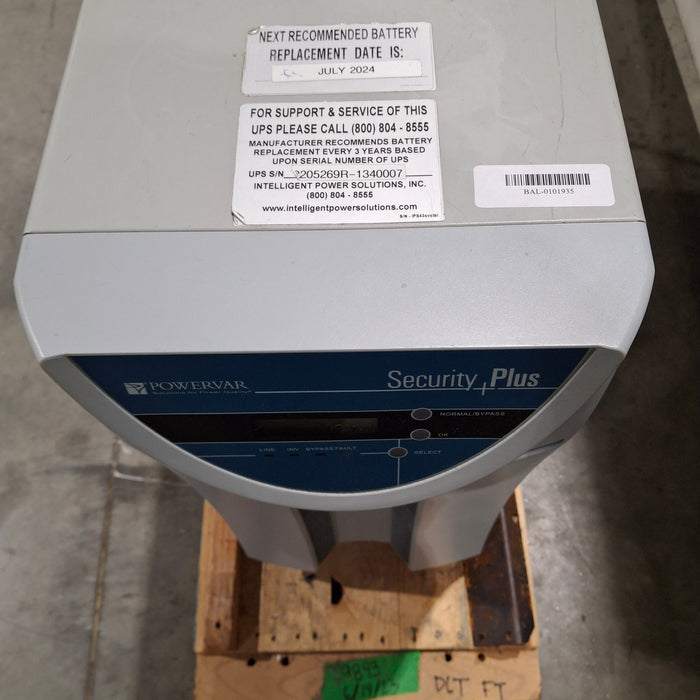 Powervar Security Plus 5200 UPS