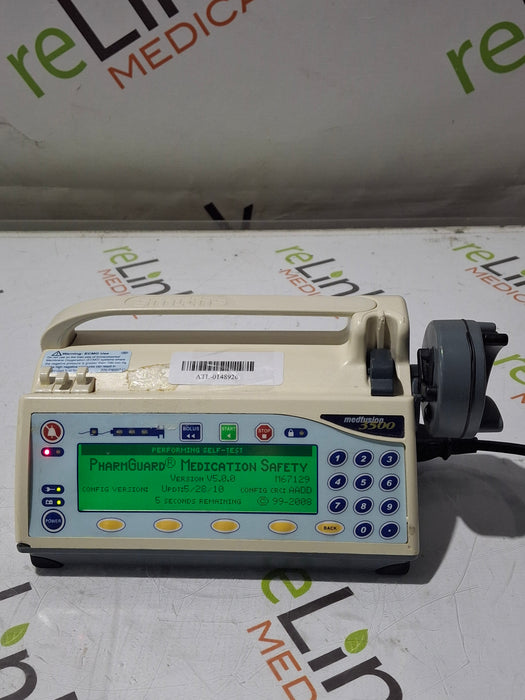 Smiths Medical Medfusion 3500 Version 5 Syringe Infusion Pump