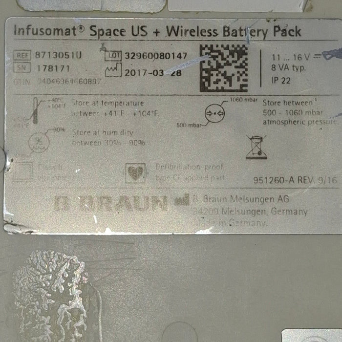 B. Braun Infusomat Space Infusion Pump