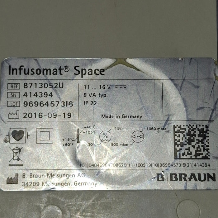 B. Braun Infusomat Space Infusion Pump