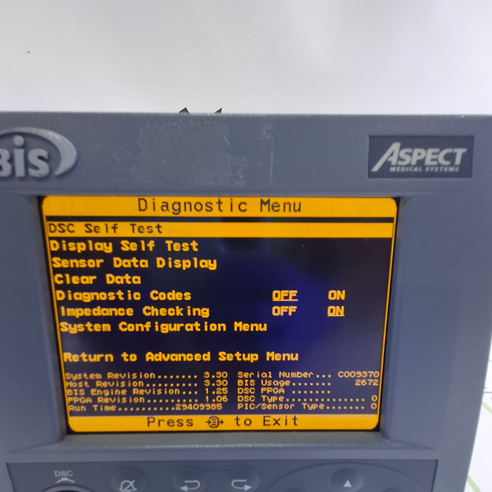 Aspect Medical Systems A-2000 Bispectral Index Monitor