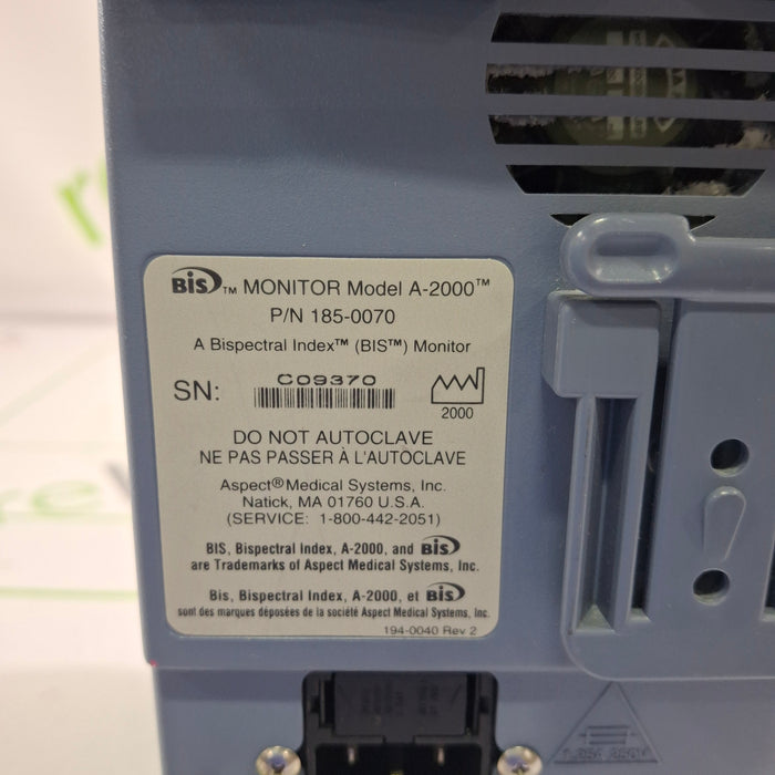 Aspect Medical Systems A-2000 Bispectral Index Monitor