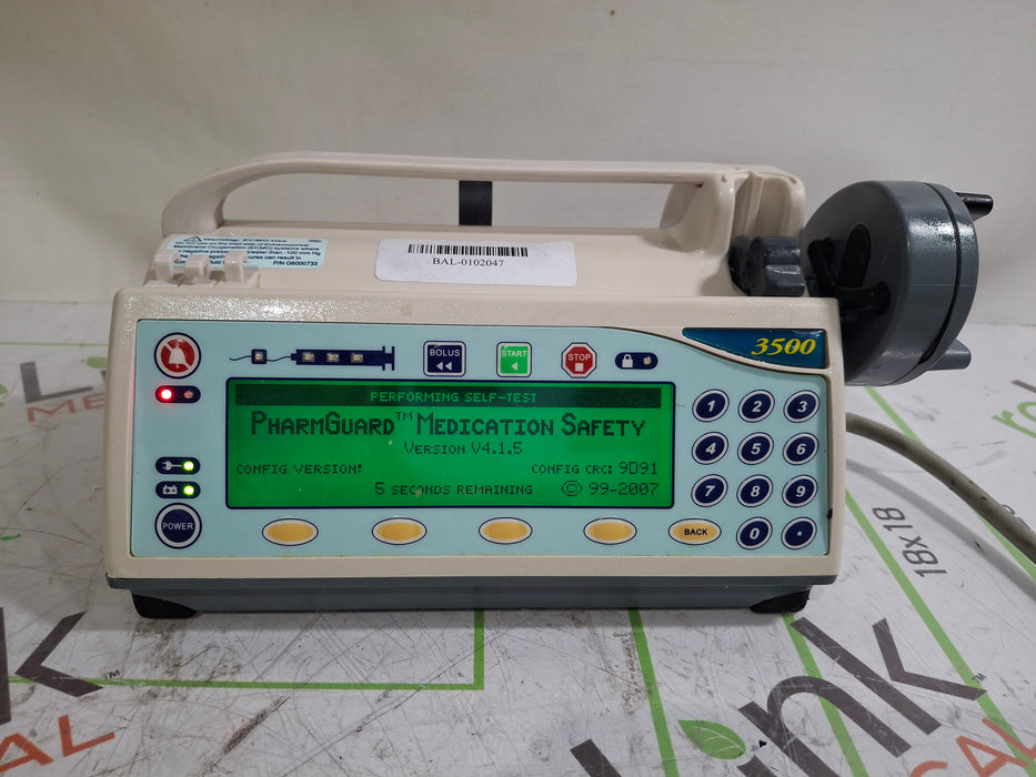 Smiths Medical Medfusion 3500 Version 4 Syringe Infusion Pump