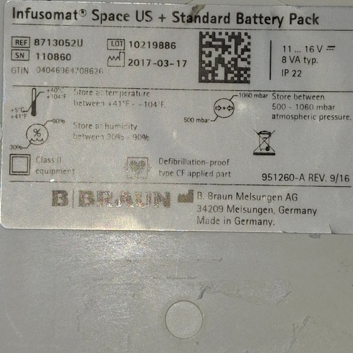 B. Braun Infusomat Space Infusion Pump
