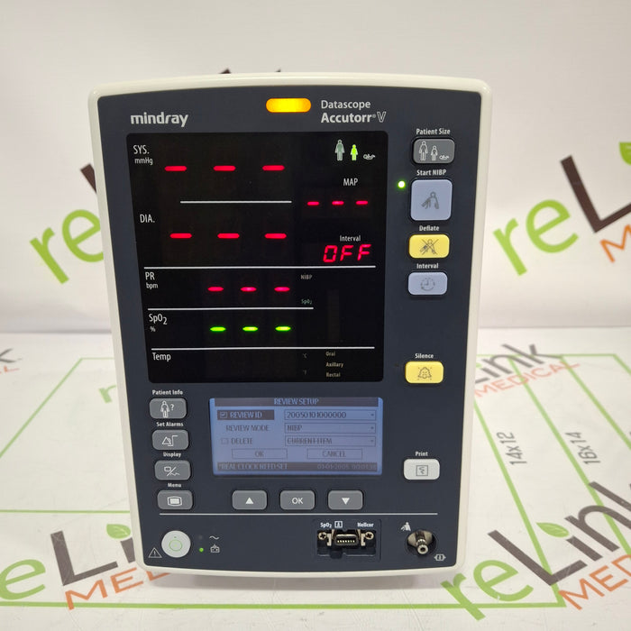 Mindray Datascope Accutorr V Vital Signs Monitor