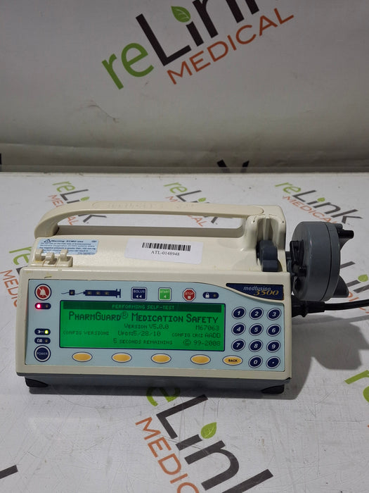 Smiths Medical Medfusion 3500 Version 5 Syringe Infusion Pump