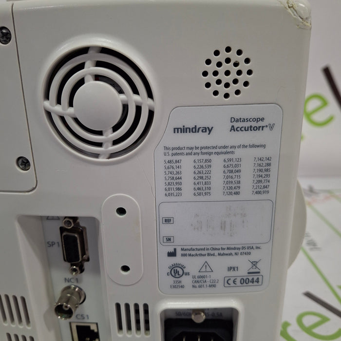 Mindray Datascope Accutorr V Vital Signs Monitor