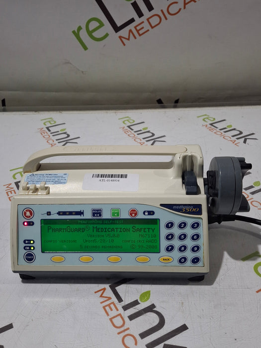 Smiths Medical Medfusion 3500 Version 5 Syringe Infusion Pump