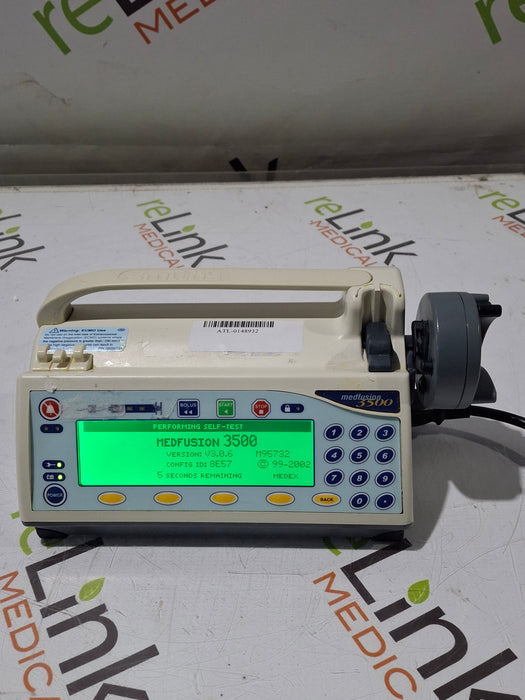 Smiths Medical Medfusion 3500 Version 3 Syringe Infusion Pump