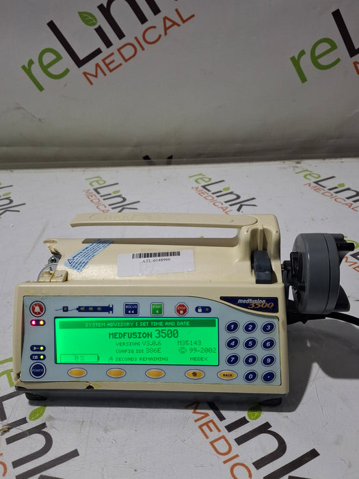 Smiths Medical Medfusion 3500 Version 3 Syringe Infusion Pump