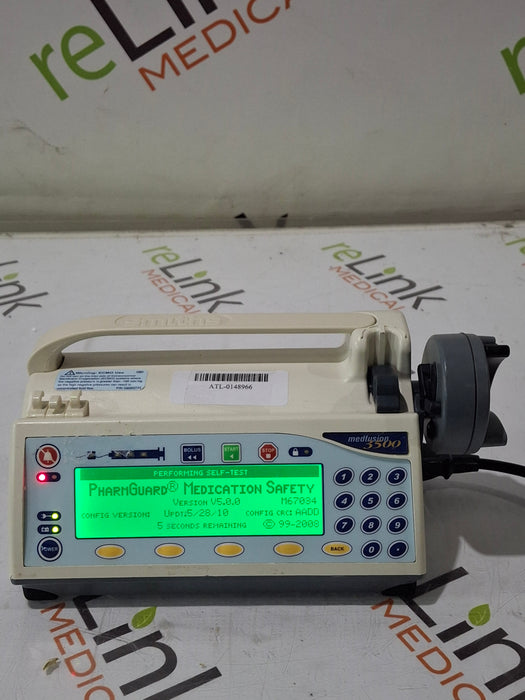 Smiths Medical Medfusion 3500 Version 5 Syringe Infusion Pump