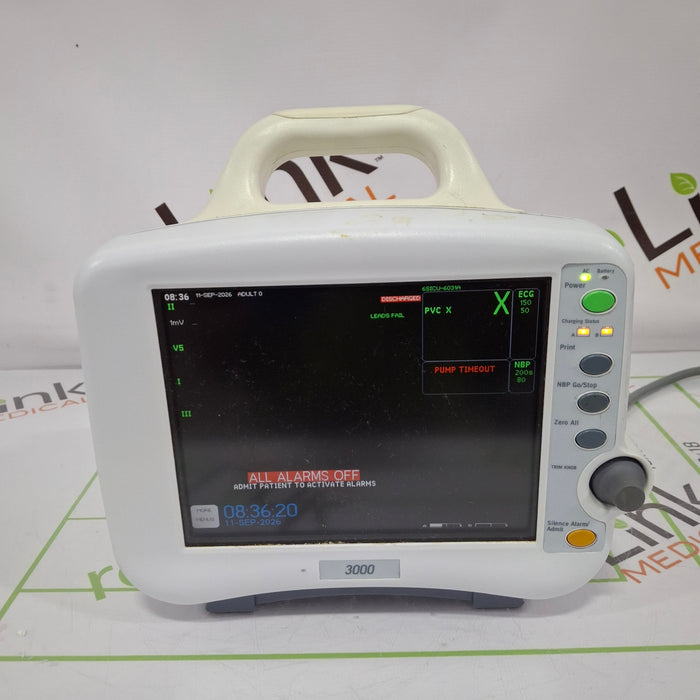 GE Healthcare Dash 3000 - GE/Nellcor SpO2 Patient Monitor