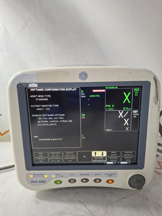 GE Healthcare Dash 4000 - Masimo SpO2 Patient Monitor