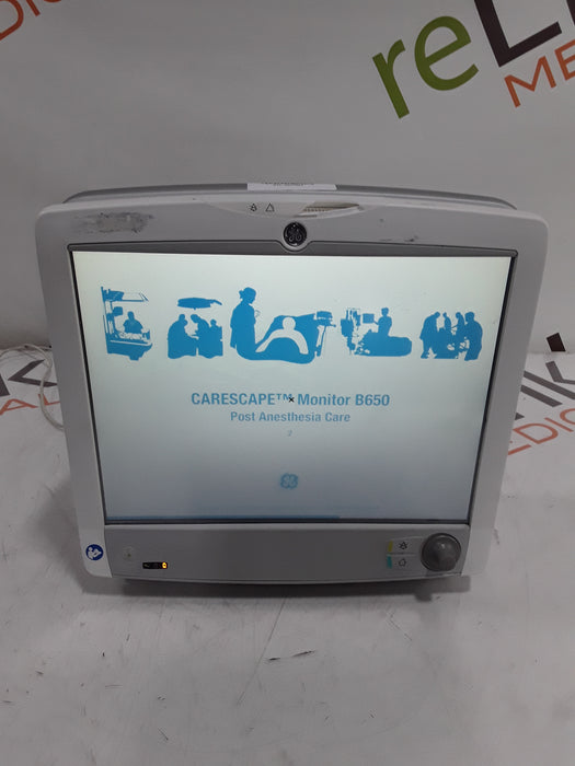 GE Healthcare Carescape B650 Post Anesthesia Care Patient Monitor