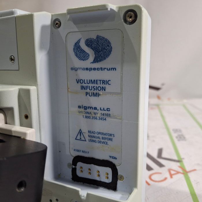 Baxter Sigma Spectrum w/Non Wireless or No Battery Infusion Pump