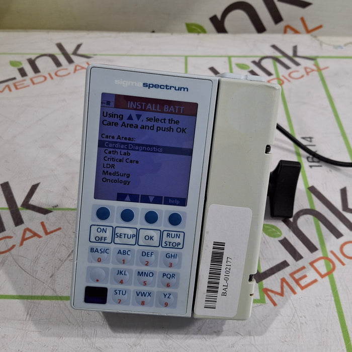Baxter Sigma Spectrum w/Non Wireless or No Battery Infusion Pump